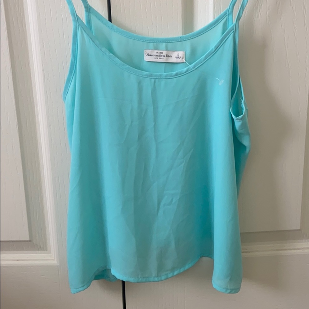 Abercrombie & Fitch Aqua Tank Top